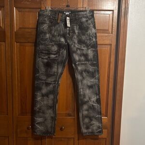 Hustle Gang Black and Gray Denim Jeans